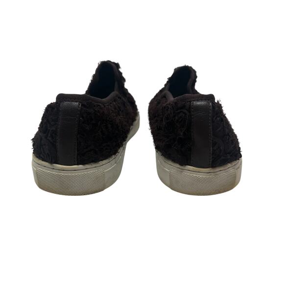 Tory Burch Rosette Fabric Flower Slip On Sneaker Burgundy Red Brown Size US 10 - Picture 8 of 14